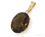 Vintage WRC 12K Gold Filled Smoky Quartz PendantJewelry > Necklaces > Pendants