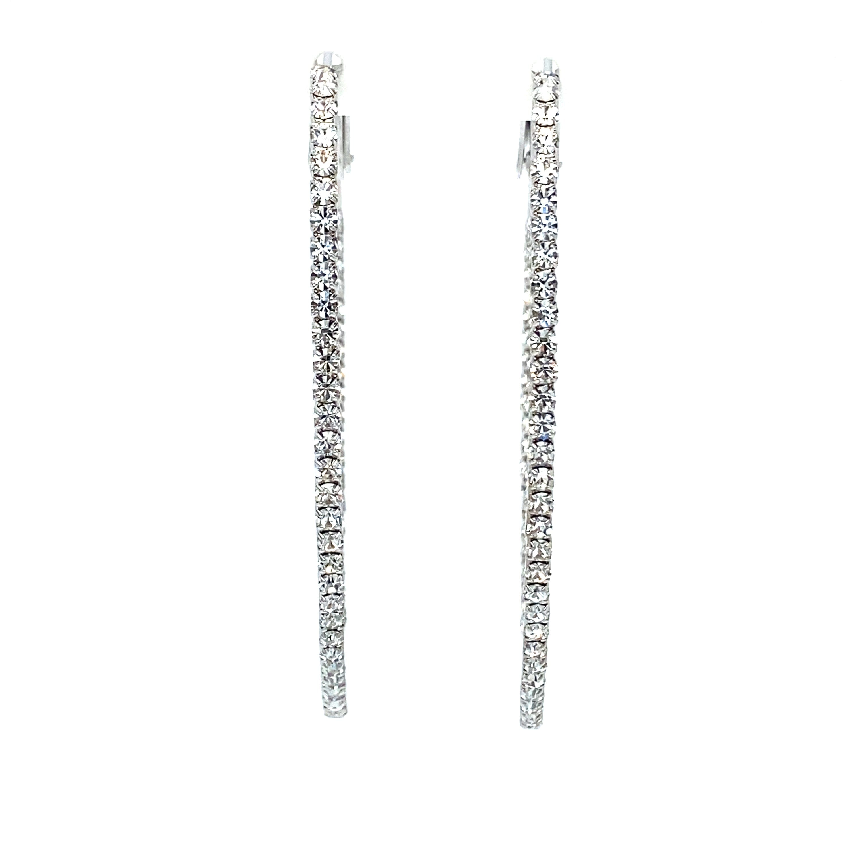 Crystal Oval Hoops CollectionEarrings