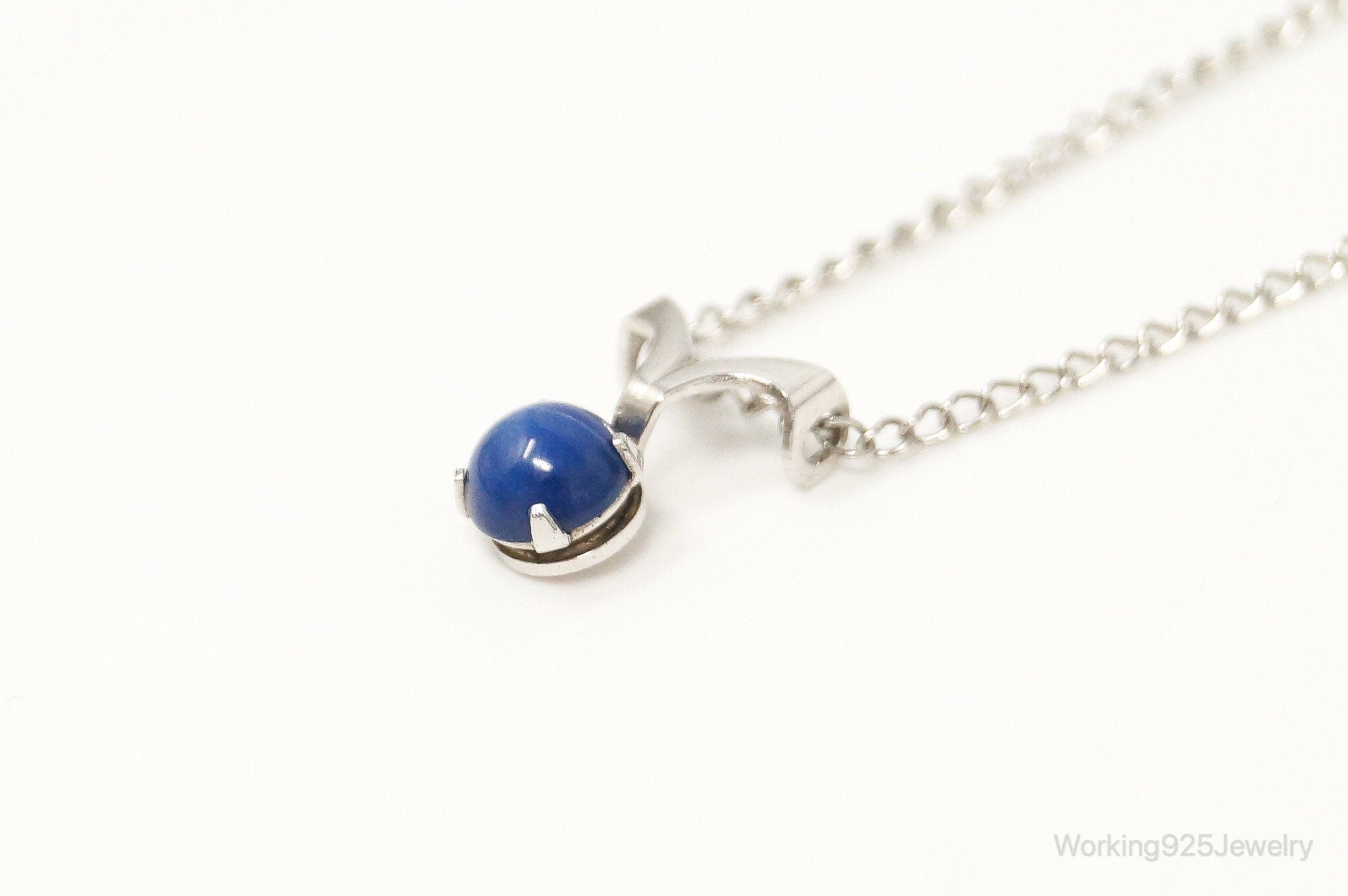 Vintage Star Sapphire Sterling Silver NecklaceJewelry > Necklaces > Pendants