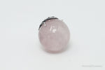 Vintage Rose Quartz Abalone Shell Bali Cat Sterling Silver Necklace PendantJewelry > Necklaces > Pendants
