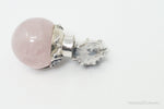 Vintage Rose Quartz Abalone Shell Bali Cat Sterling Silver Necklace PendantJewelry > Necklaces > Pendants