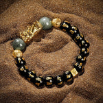 Cleansed Aura - Obsidian Wealth BraceletBracelets - Mens