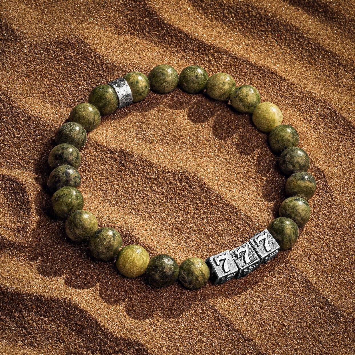 Alluring Dream - Olive Jade Vegas BraceletBracelets - Mens
