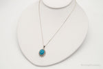 Vintage Turquoise Bali Style Sterling Silver NecklaceJewelry > Necklaces > Pendants