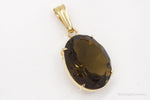 Vintage WRC 12K Gold Filled Smoky Quartz PendantJewelry > Necklaces > Pendants