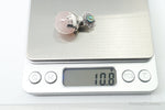Vintage Rose Quartz Abalone Shell Bali Cat Sterling Silver Necklace PendantJewelry > Necklaces > Pendants