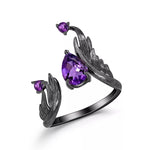 Ballet 1.43Ct Natural Amethyst Gemstone Rings