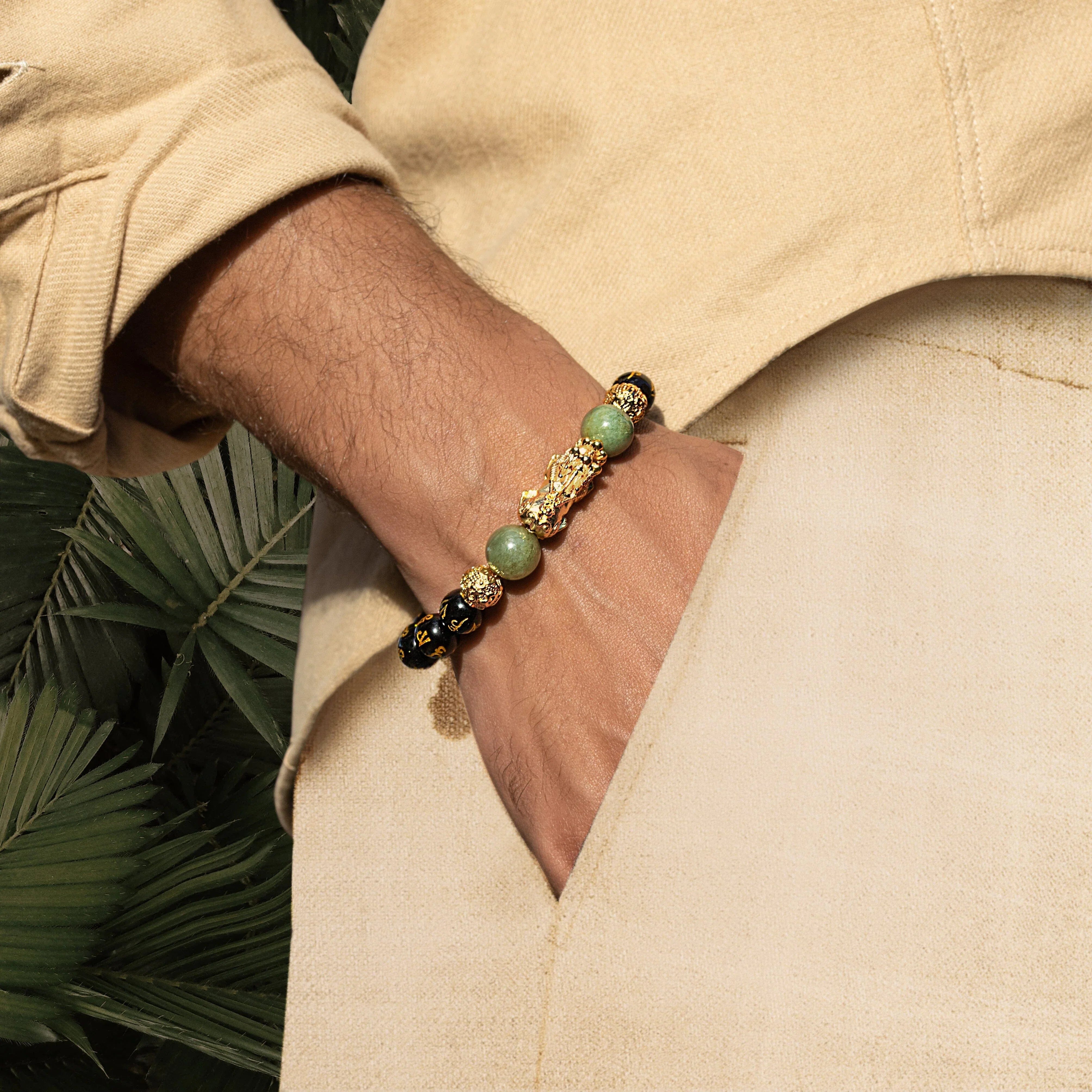Cleansed Aura - Obsidian Wealth BraceletBracelets - Mens
