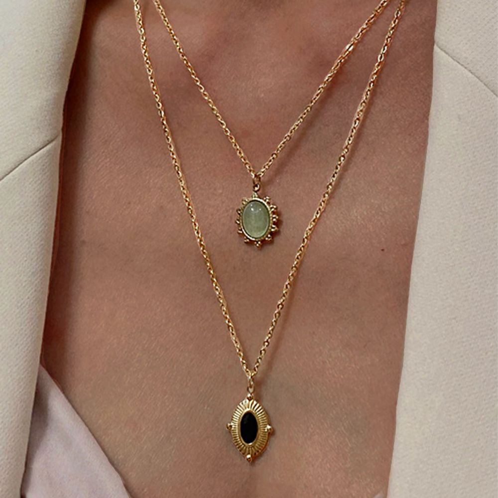 Green Quad NecklaceNecklaces
