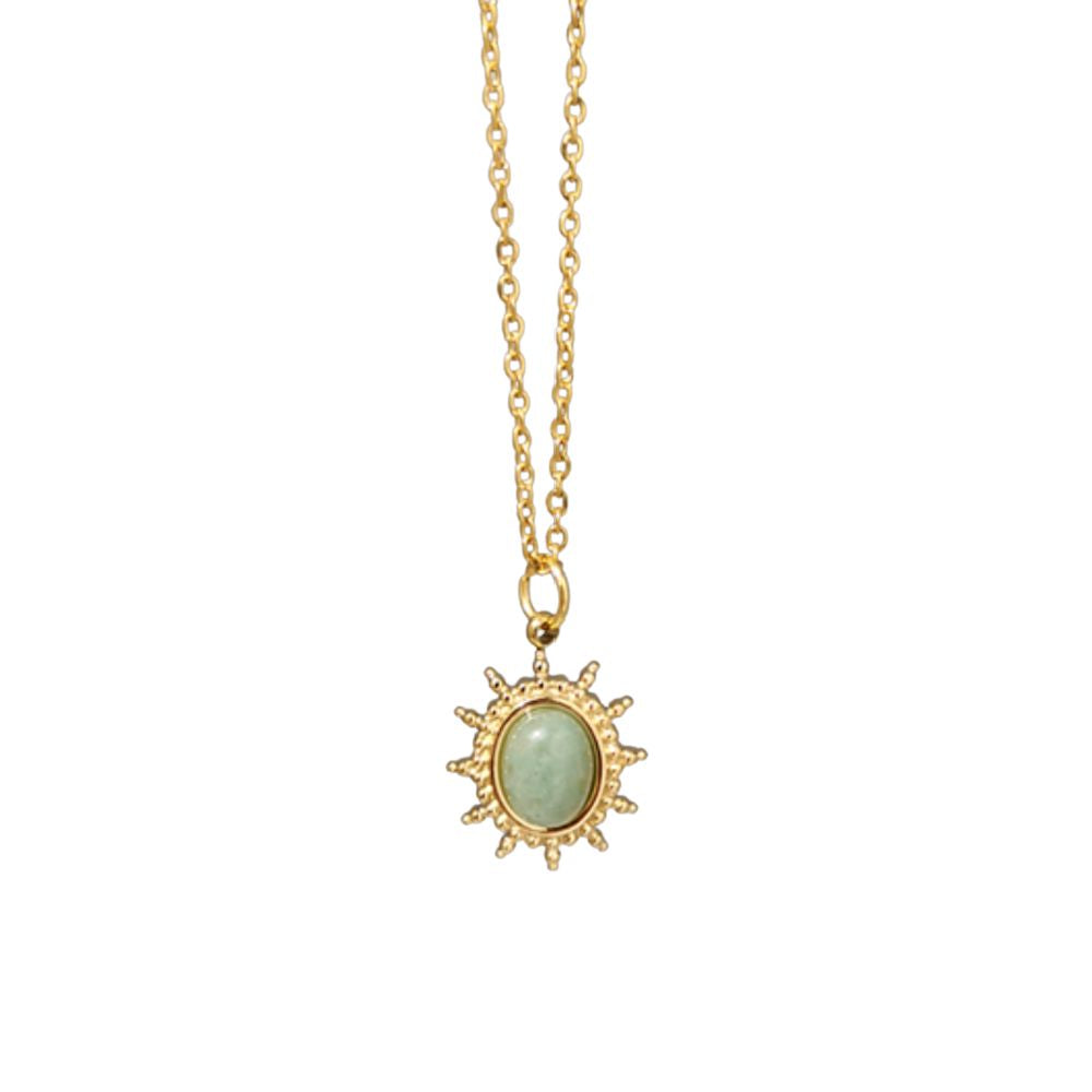 North Star NecklaceNecklacesLight Green Gem