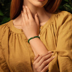 Vital Harmony - Emerald Agate May Birthstone Evil Eye BraceletBracelets - Womens