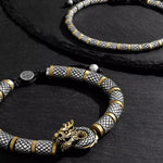 Dragon’s Dominion Macrame Barrel BraceletBracelets - Mens