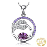 Leaf 1ct Alexandrite Sapphire 925 Sterling Silver Pendant Necklace