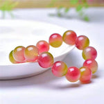 Watermelon Tourmaline Quartz Stone Crystal BraceletBracelet