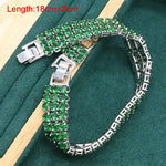 Bridal Jewelry set Green Emerald Party Bracelet Stud Earrings Necklace Pendant Ring