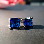 Silver Sud Earrings 925 Jewelry Gemstones Sapphire