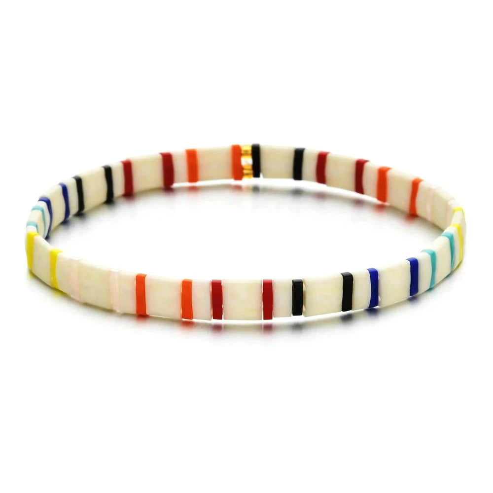 Colorful Miyuki Tile Beads BraceletHGSL073