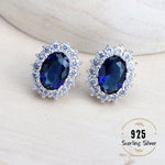 Silver 925 Women Jewelry Sets Blue Zirconia