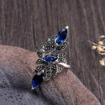Delicate Blue Zircon Rhinestone Ring for Women – Bridal & Fashion Jewelry