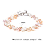 Real Natural Freshwater Pearl Fashion BraceletNo.6 Adjustable