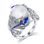 Beautiful 925 Sterling Silver Ring Opal Ring, Woman Charm Jewelry6