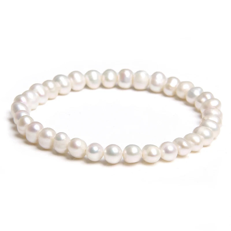 Real Natural Freshwater Pearl Fashion BraceletNo.27 19cm