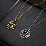 Fibonacci Spiral Golden Ratio Pendant Necklace