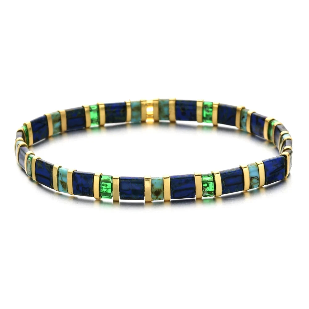 Colorful Miyuki Tile Beads BraceletHGSL065