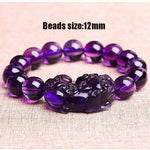 Pixiu Lucky Wealth Chinese Fengshui Beast Crystal Beads Bracelets12mm