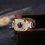 18K Yellow and Rose Gold 1 Carat Sapphire Diamond RingRing