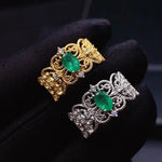 Daily Jewelry Vintage Emerald Ring