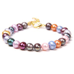 Real Natural Freshwater Pearl Fashion BraceletNo.14 Adjustable