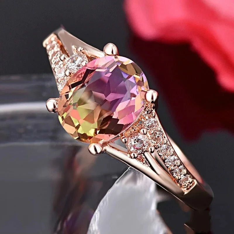 Crystal Rhinestones Ring For Women