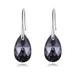 Water Drop Crystal EarringsBlack