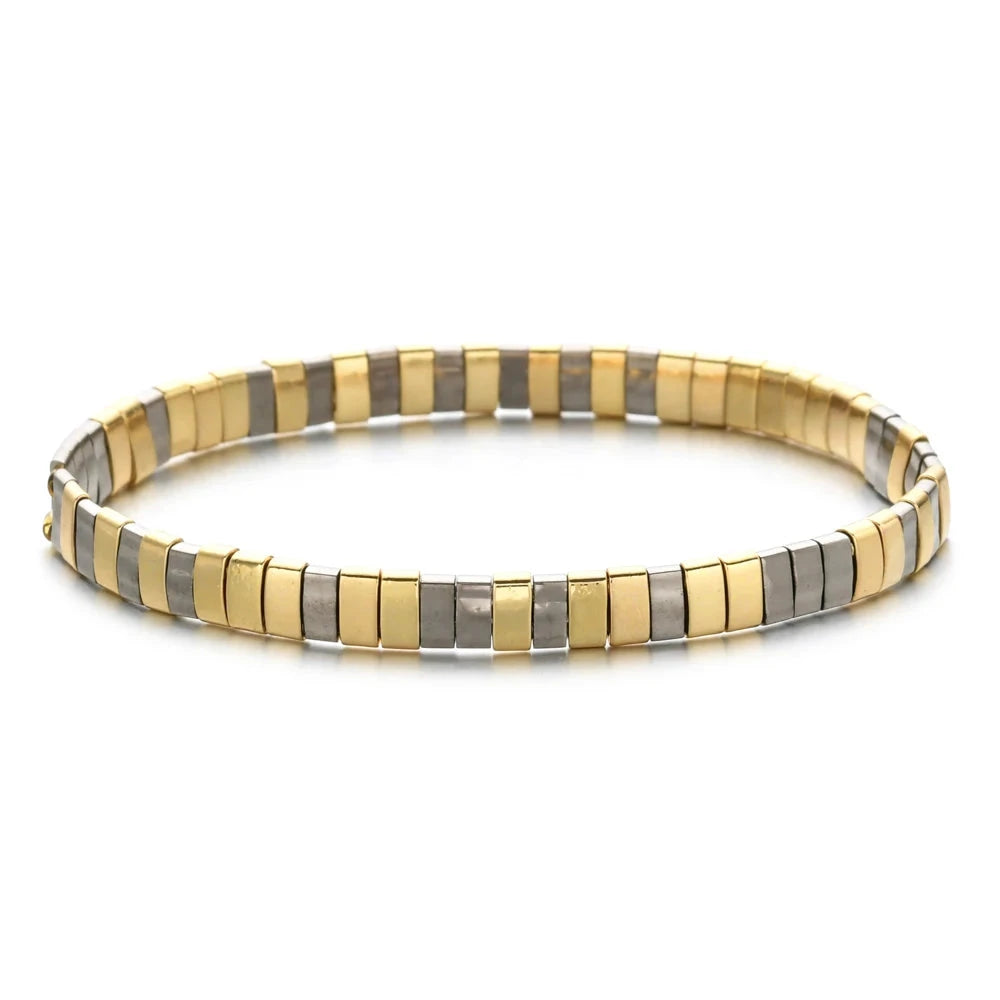 Colorful Miyuki Tile Beads BraceletHGSL064