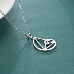 Fibonacci Spiral Golden Ratio Pendant Necklace