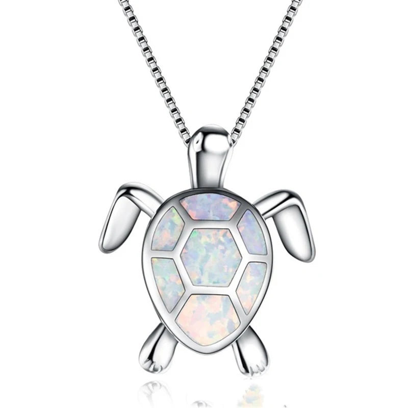 Cute Sea Turtle Necklace Earrings Jewelry Sets