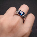 Sapphire White Gold Filled Resizable RingRing