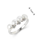 Fashion Fresh Water Pearl Ring Elegant French Light Luxury Ring