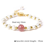 Real Natural Freshwater Pearl Fashion BraceletNo.20 Adjustable