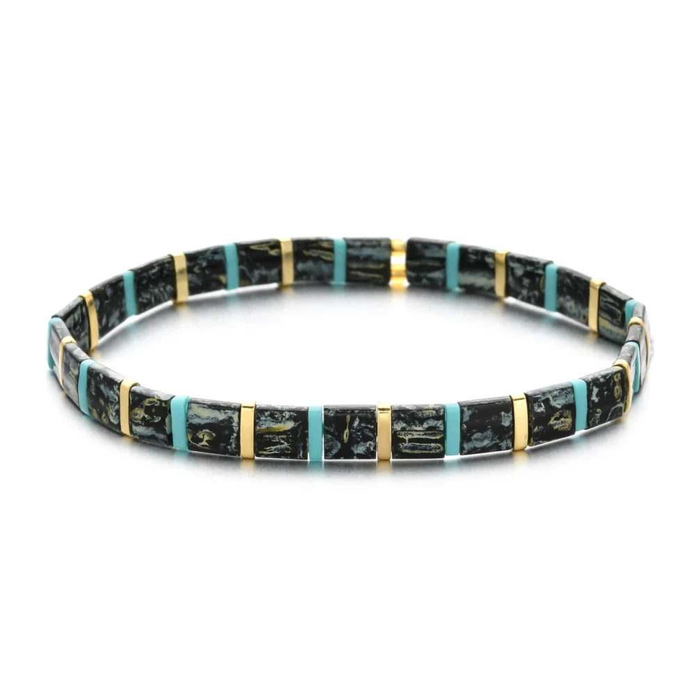 Colorful Miyuki Tile Beads BraceletHGSL072