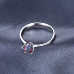 Beautiful Genuine Rainbow Mystic Topaz Ring