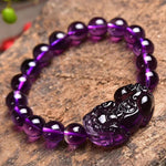 Pixiu Lucky Wealth Chinese Fengshui Beast Crystal Beads Bracelets