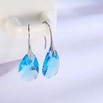 Water Drop Crystal EarringsBlue