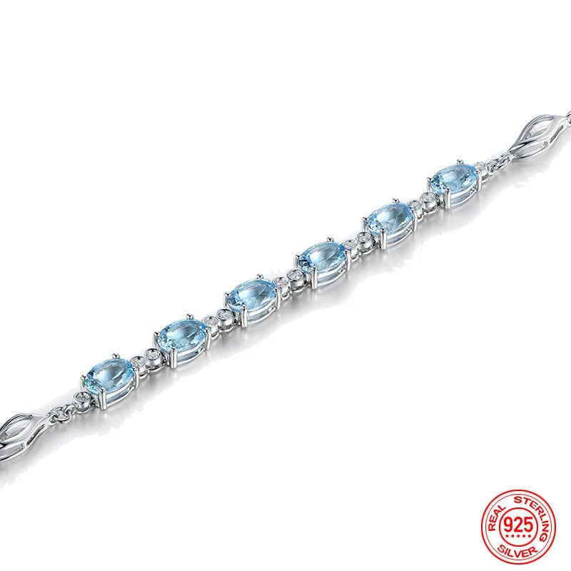 Aquamarine Bracelet Chain for Women Fashion