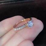 2025 Trendy Crystal Zircon Engagement Claws Design Rings For Women Female Wedding Jewelry Accessories Gift Fashion Women Rings