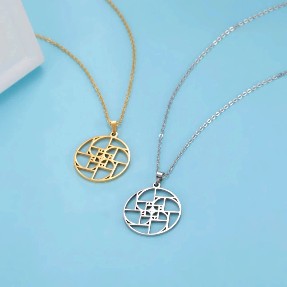 Fibonacci Spiral Golden Ratio Pendant Necklace