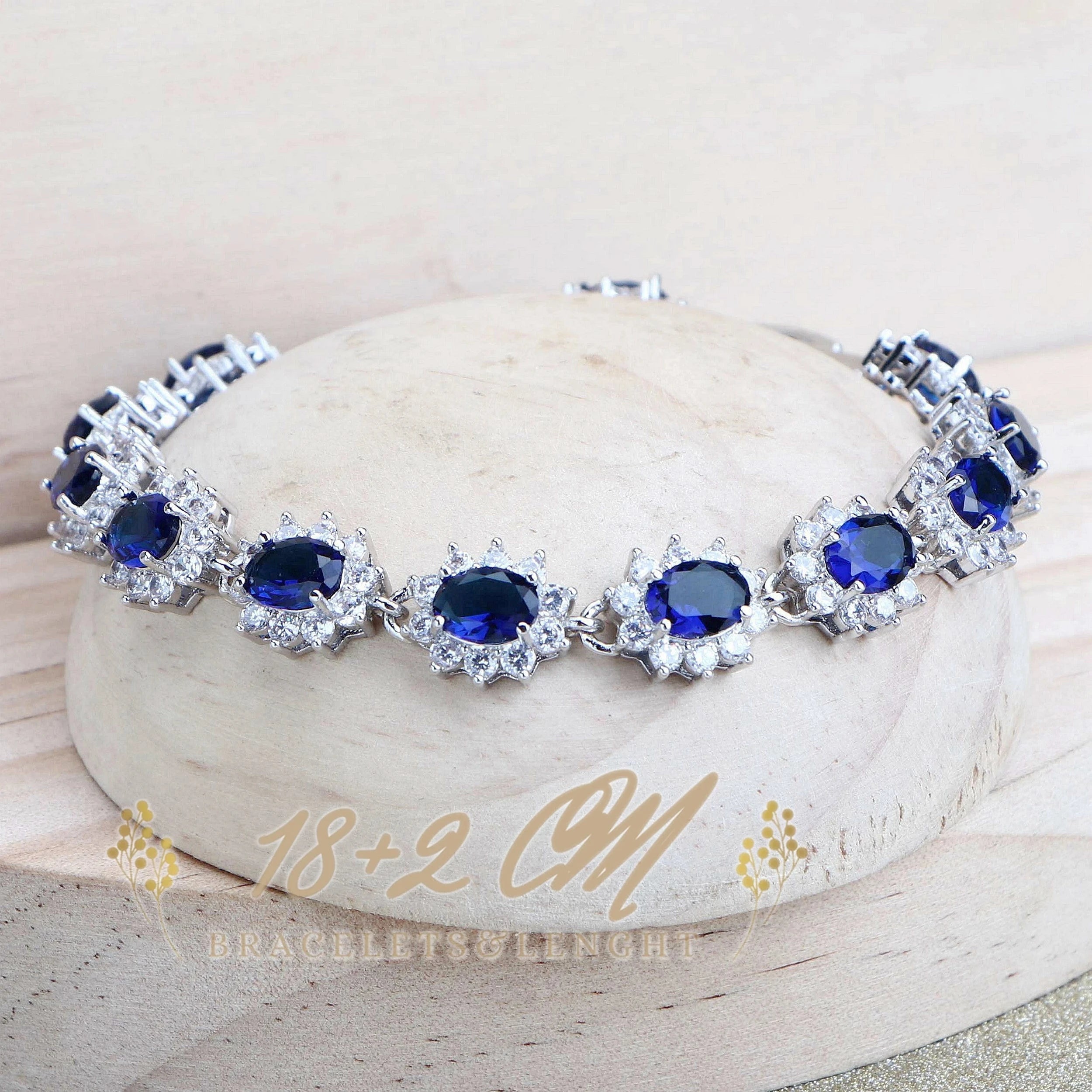 Silver 925 Women Jewelry Sets Blue Zirconia