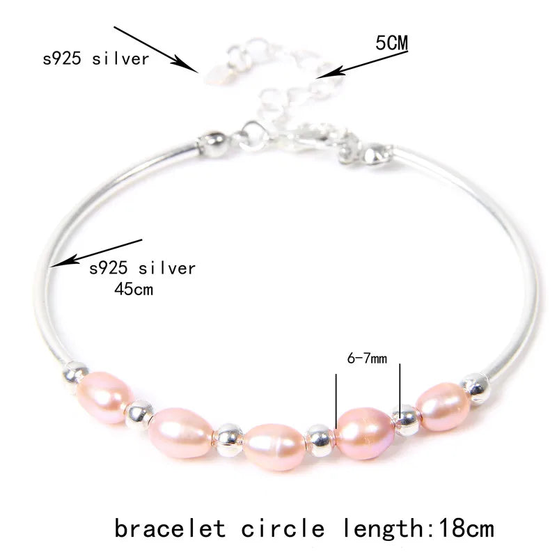 Real Natural Freshwater Pearl Fashion BraceletNo.10 Adjustable