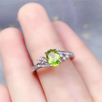 Natural Peridot Ring 925 solid sterling silve